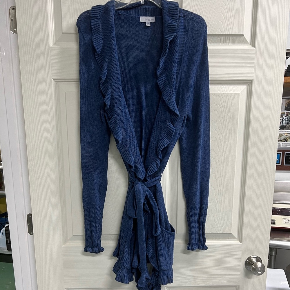 Amber Sun Blue Cardigan - Size Medium - GUC